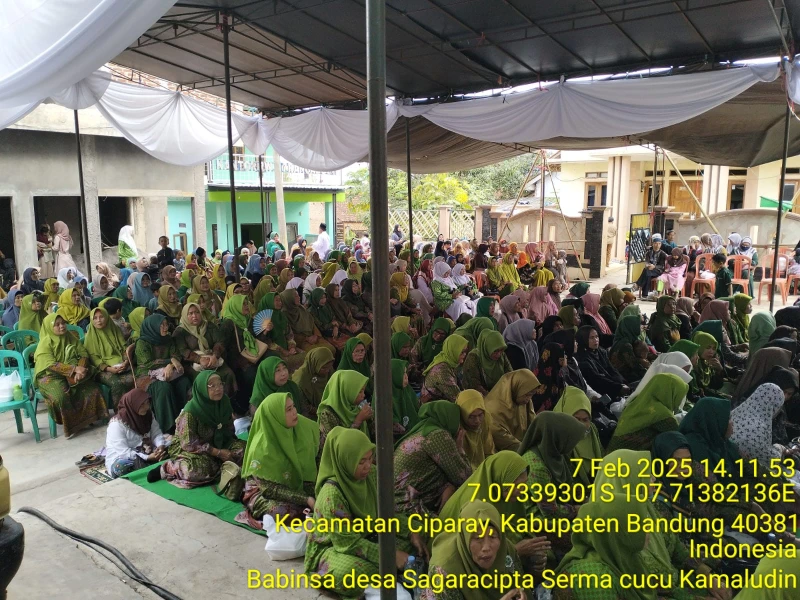Babinsa Sagaracipta Serma Cucu Kamaludin Hadir di Pengajian MWC NU. Ini Pesan yang disampaikan