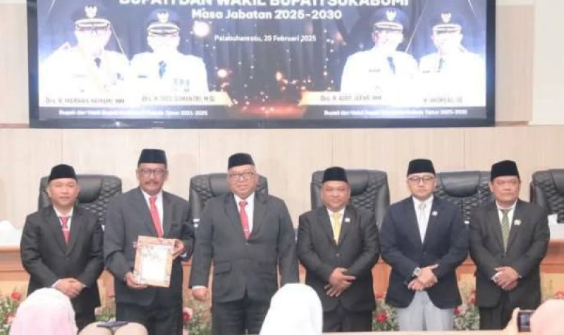 Sertijab Bupati Sukabumi Diparipurnakan