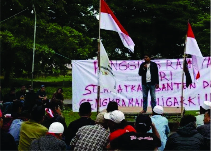Tolak PSN PIK 2, Ratusan Massa Gelar Aksi di Halaman Makam Sultan Ageng Tirtayasa, Serang, Banten